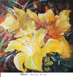 Lilies-2, Oil on Canvas