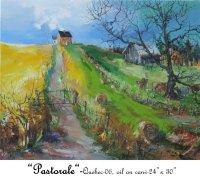 Pastorale, Province of Quebec, Canada, Oil on Canvas