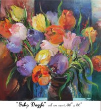 Tulip dazzle, Oil on Canvas